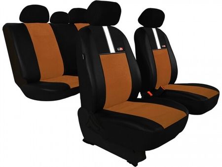 Navlake za autosjedalice za Nissan Micra (IV) 2010-2016 GT8 - Smeđa 2+3